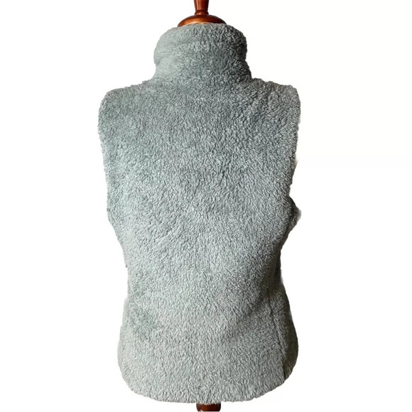 Patagonia Los Gatos Vest Women’s Size Large Teal Green Fleece Full Zip Sherpa - Picture 4 of 8